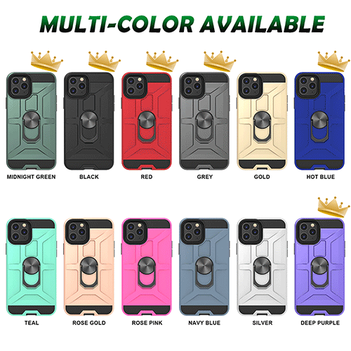 マグネット式キックスタンド付きミリタリーグレードの保護電話ケース